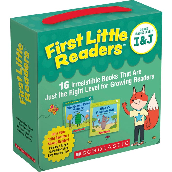 Scholastic First Little Readers Level I and J Single Set with Parent Guide, Grades PreK-2