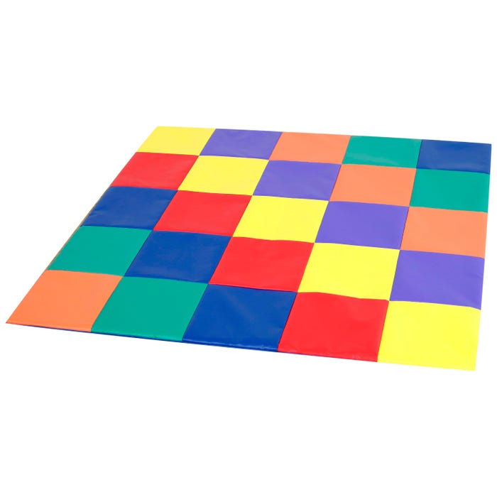 Children's Factory Patchwork Mat, 57 x 57 x 1 Inches, Primary Colors