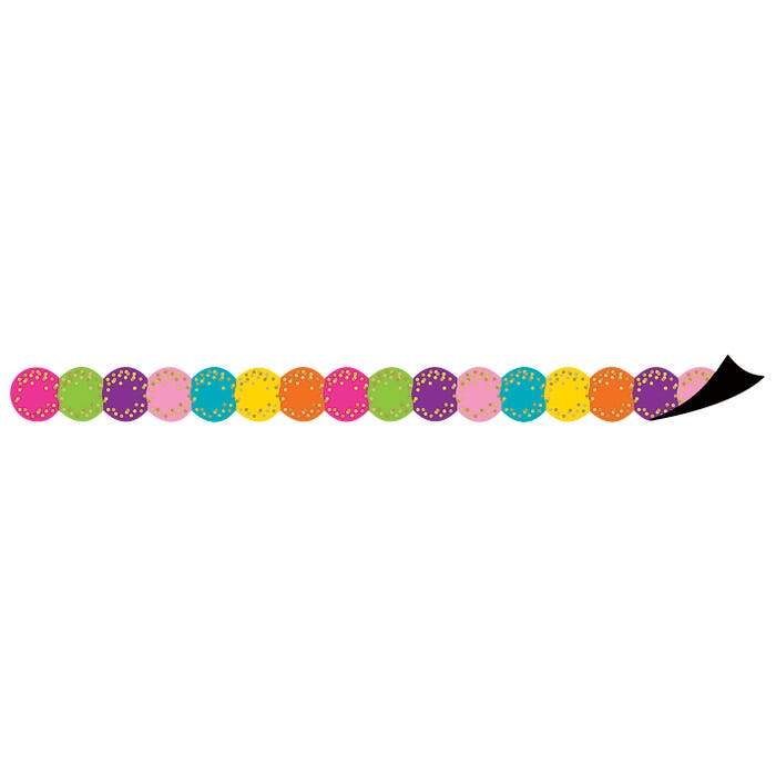 Teacher Created Resources Confetti Circles Magnetic Border Trim