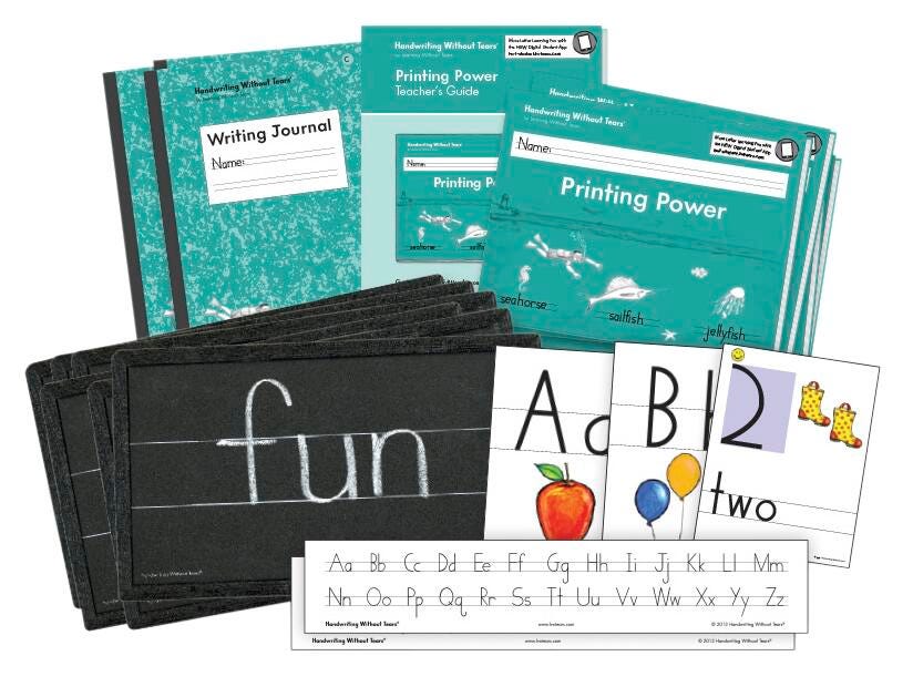 Handwriting Without Tears Printing Kit, Grade 2, Item Number 2106200