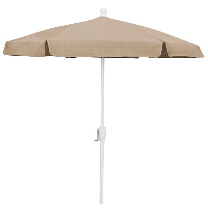 UltraSite 7g Series Octagon Crank Lift Aluminum Post Fiberglass Rib Support Umbrella, Champagne Pole