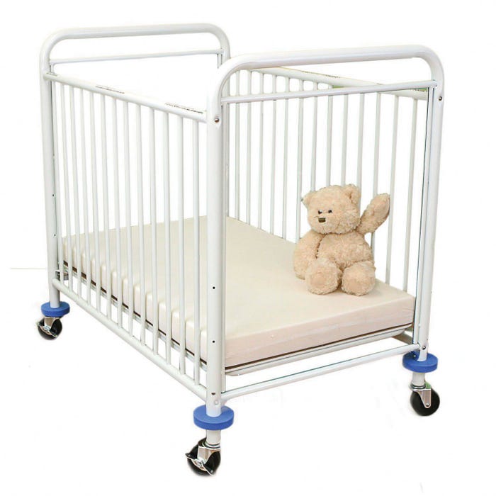 L.A. Baby Crib, 39 x 27-1/2 x 38-1/4 Inches, White
