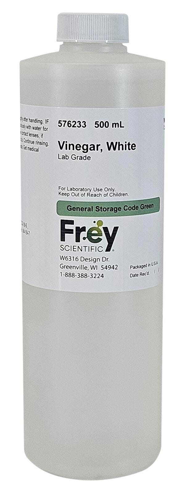 Frey Scientific Vinegar, White, 500 mL, Lab Grade 576233