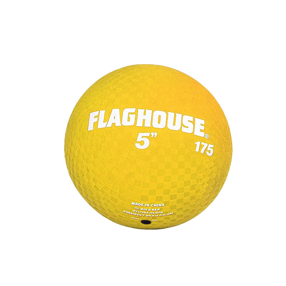 Image for FlagHouse Playground Ball, 5 Inches, Yellow from School Specialty