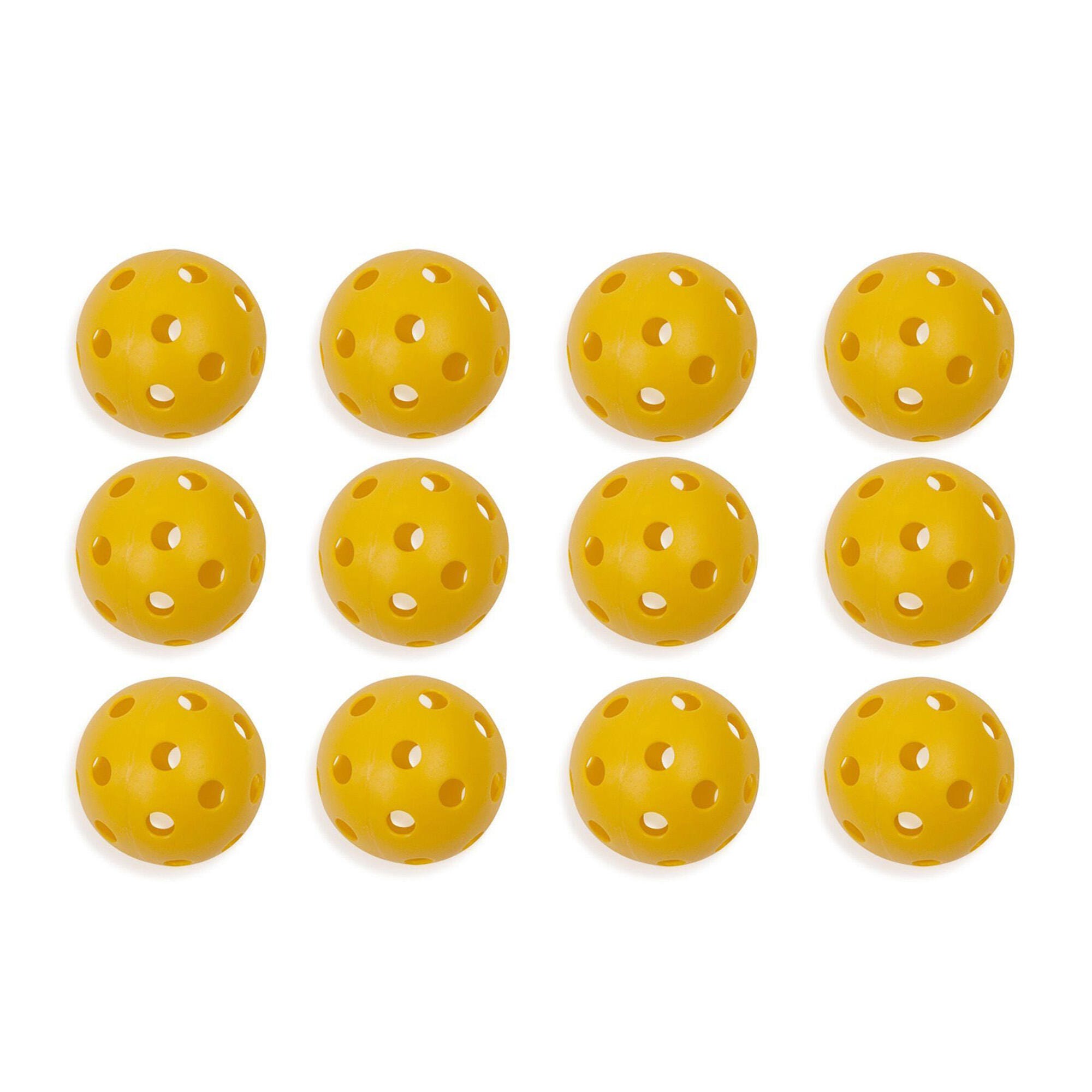 Champion Sports Plastic Baseball Set, Yellow, Set of 12 1503871