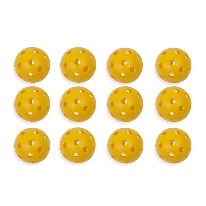 Champion Sports Plastic Baseballs, Yellow, Set of 12
