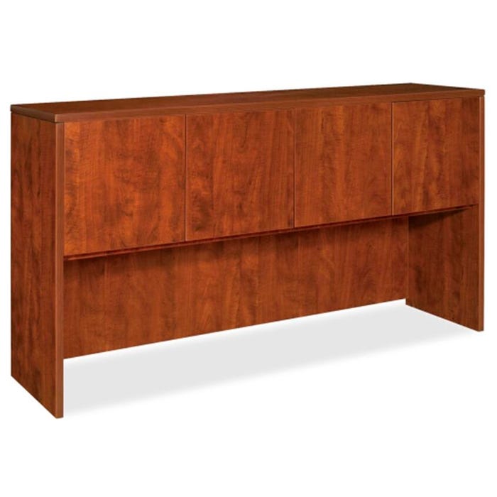 Classroom Select Laminate Hutch with Doors, 70-7/8 x 14-3/4 x 36 Inches, Cherry