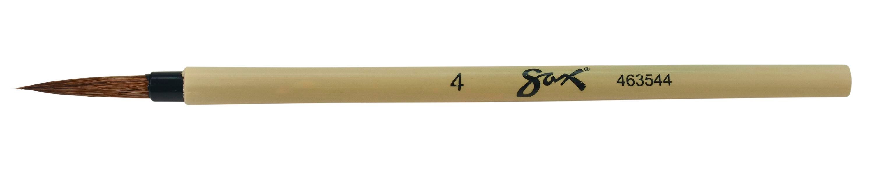 Image for Sax Bamboo Watercolor Paint Brush, Fine Tip, Size 4 from School Specialty
