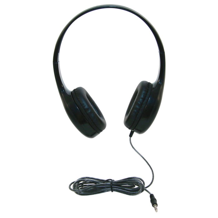 Califone KH-08N BK On-Ear Headphones, 3.5mm, Black