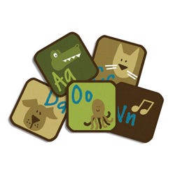 Carpets for Kids KID$Value PLUS Learning Block Carpet Squares, 12 x 12 Inches, Nature, Set of 26, Multicolored, Item Number 1467814