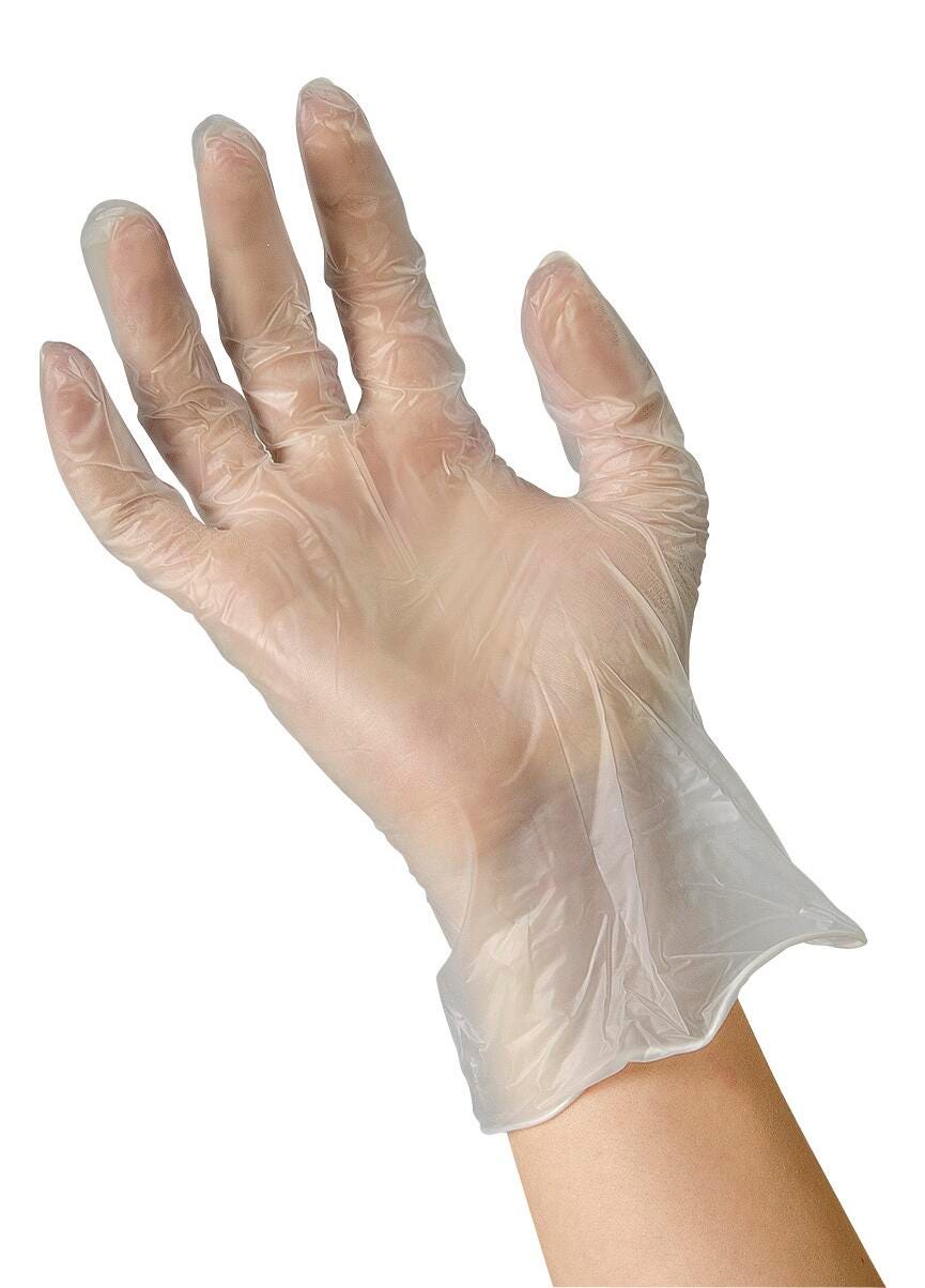 Image for Vinyl Powder-Free and Latex-Free Disposable PPE Examination Gloves - Medium (Box of 100) from School Specialty