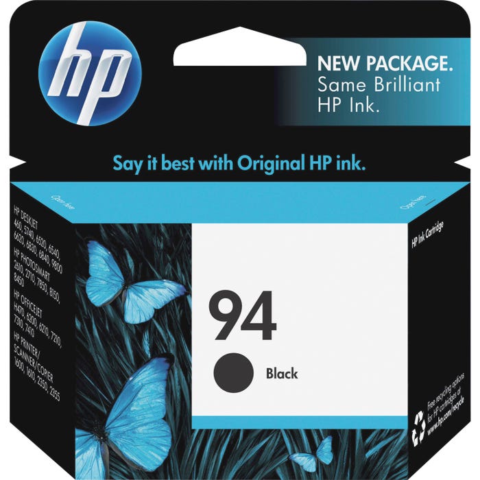 HP 94 Ink Cartridge, C8765WN, Black