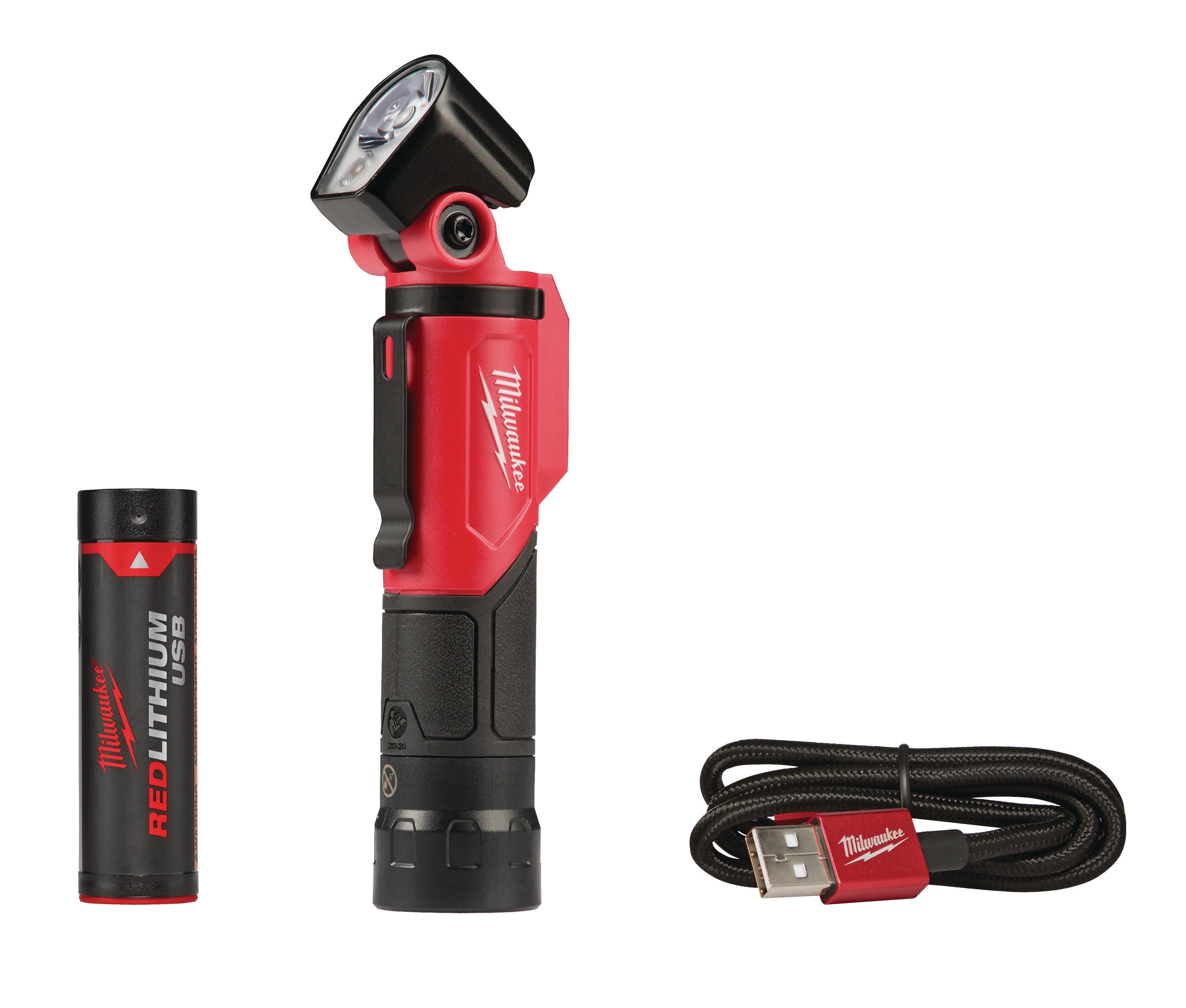 Milwaukee REDLITHIUM USB Rechargeable Pivoting LED Flashlight