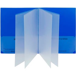 C-Line Classroom Connector Portfolio, Letter Size, Blue, Pack of 15, Item Number 2100371