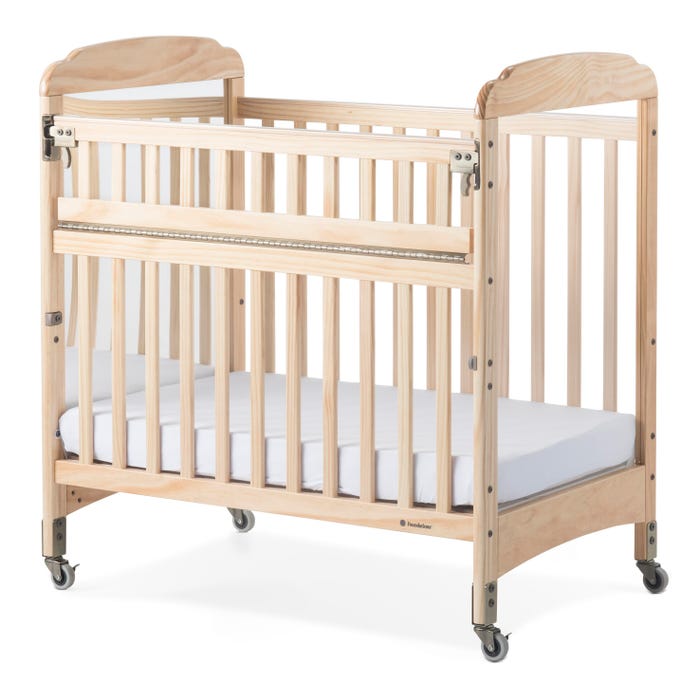 Foundations Serenity SafeReach Mirrored Headboard Crib, 39-1/4 x 26-1/4 x 40 Inches, Natural