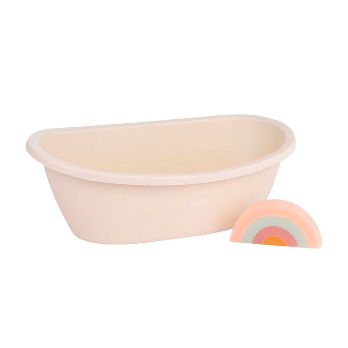 Miniland Doll Bathtub and Rainbow Sponge Set