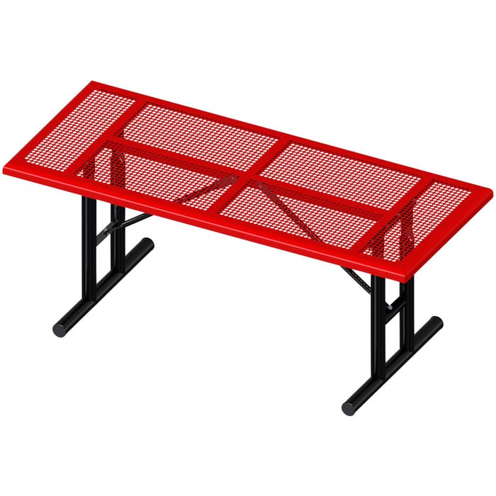 UltraSite 238 Series Rectangle Portable Utility Table, Perforated Rolled Pattern, 72 X 30 X 28-15/16 Inches