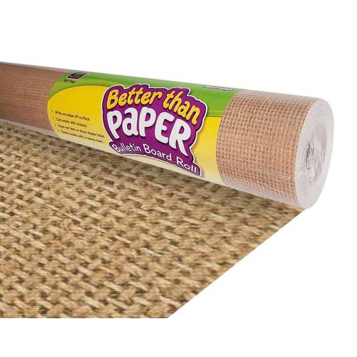 Teacher Created Resources Better Than Paper Bulletin Board Roll, Burlap