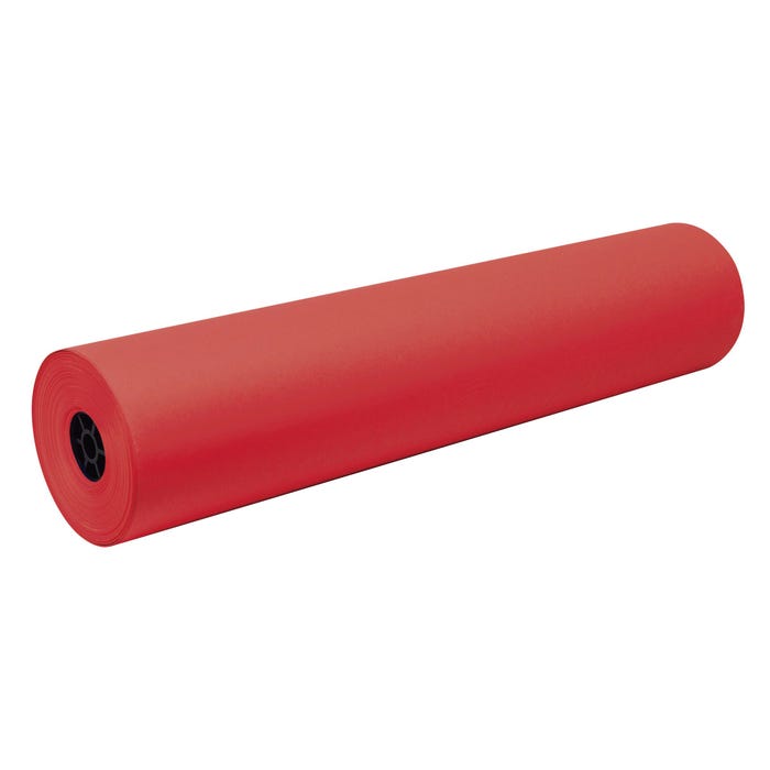 Tru-Ray Art Roll, 36 Inches x 500 Feet, 76 lb, Festive Red