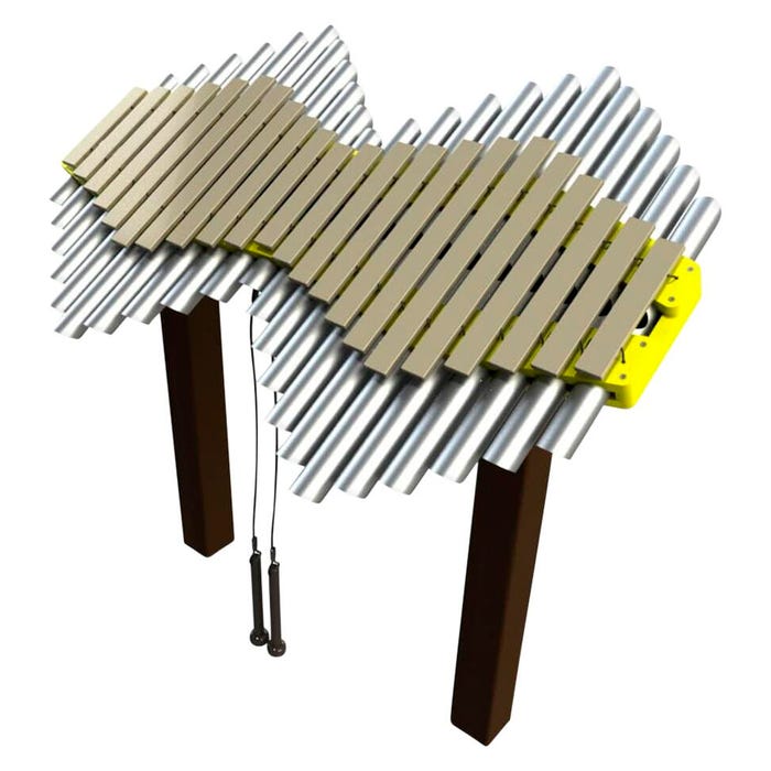 Freenotes Harmony Park Imbarimba Playground Instrument, Surface Mount, 45 x 45 x 28 Inches