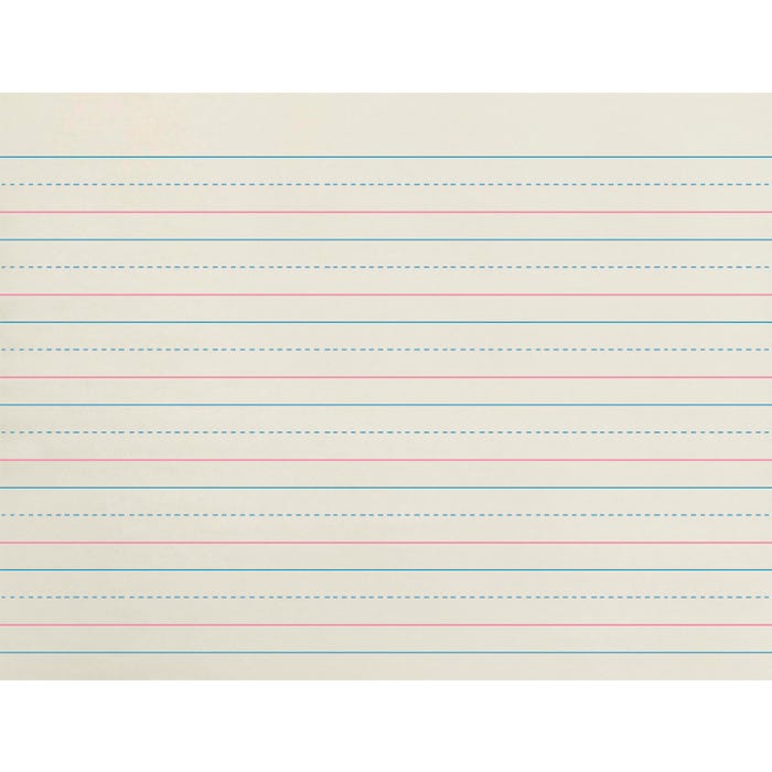 School Smart Zaner-Bloser Paper, 3/4 Inch Ruled, 10-1/2 x 8 Inches, 500 Sheets