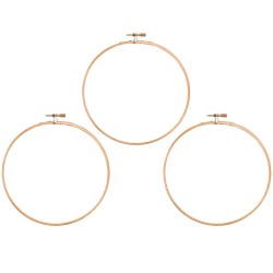 Silver Lead Embroidery Hoop, 6 Inches, Pack of 3