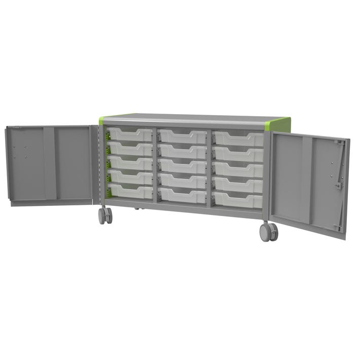 Classroom Select Geode Short Storage Cabinet, Triple Wide