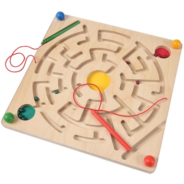 Marvel Education Magnetic Maze Board, 12 x 12 x 1-1/2 Inches