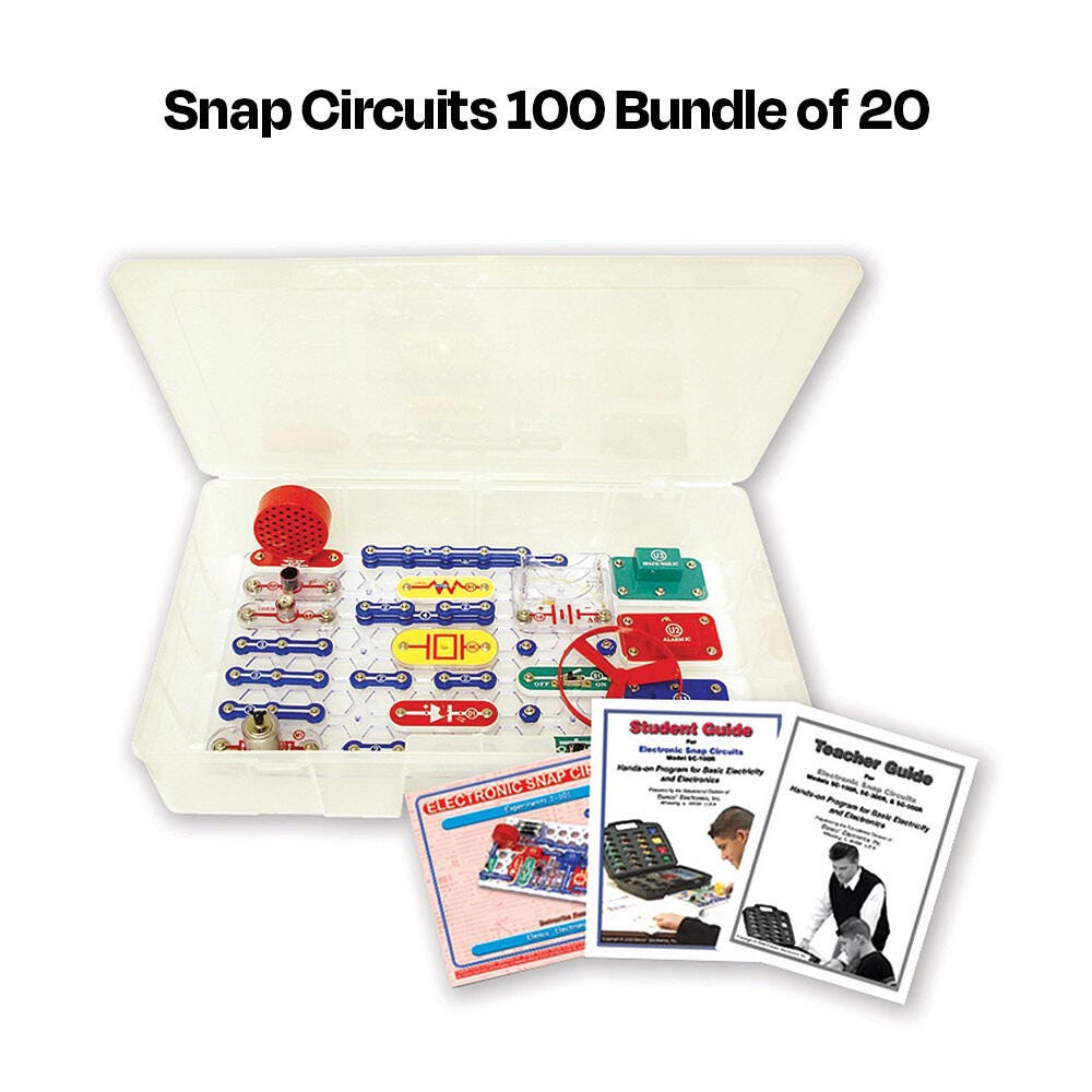 Snap Circuits 100 Educational Training Bundle of 20