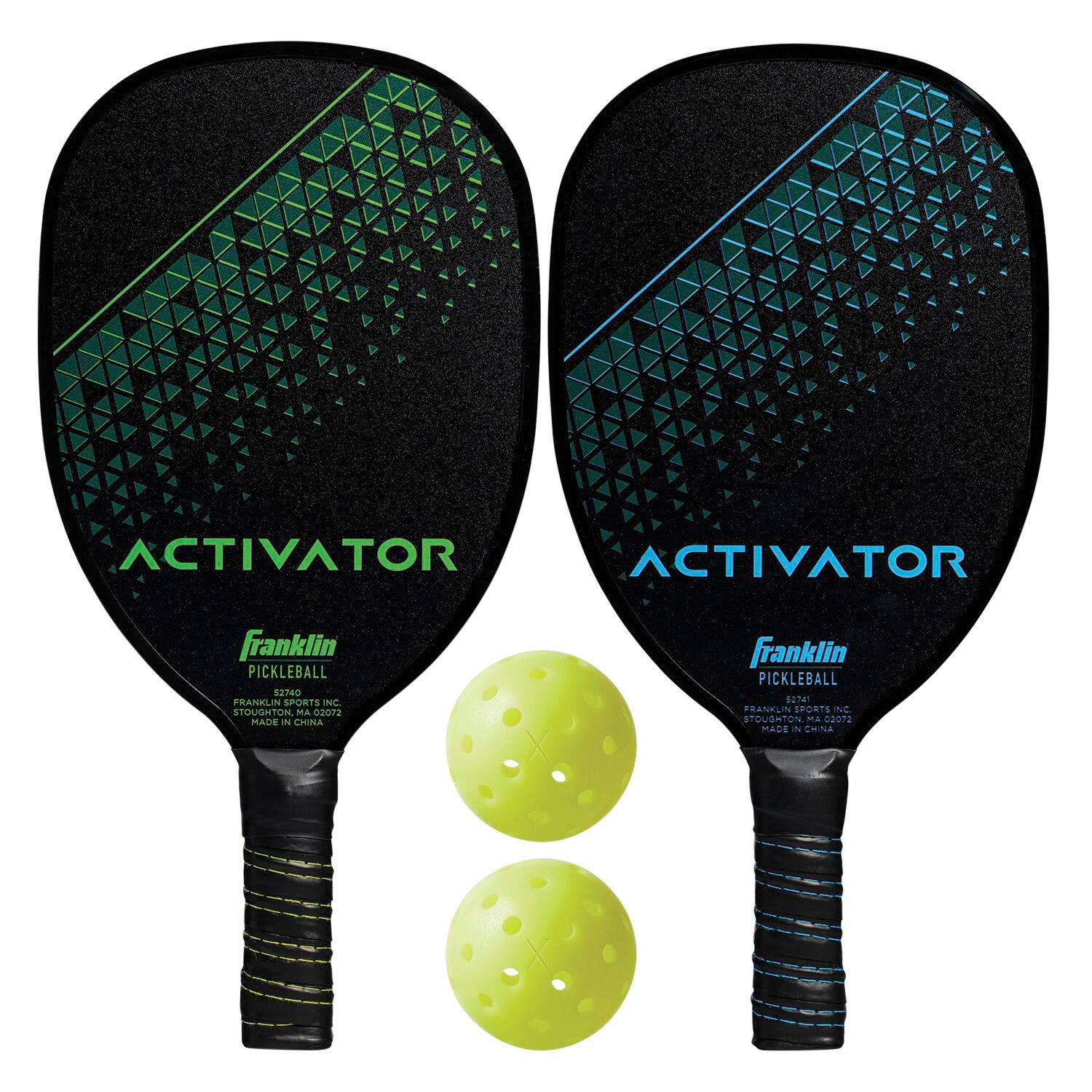 Franklin Activator Pickleball Paddle Set, Black/Green 2121077