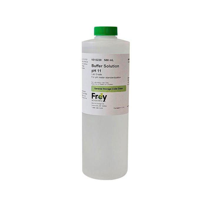 Frey Scientific Buffer Solution, pH 11.00, Lab Grade, 500mL