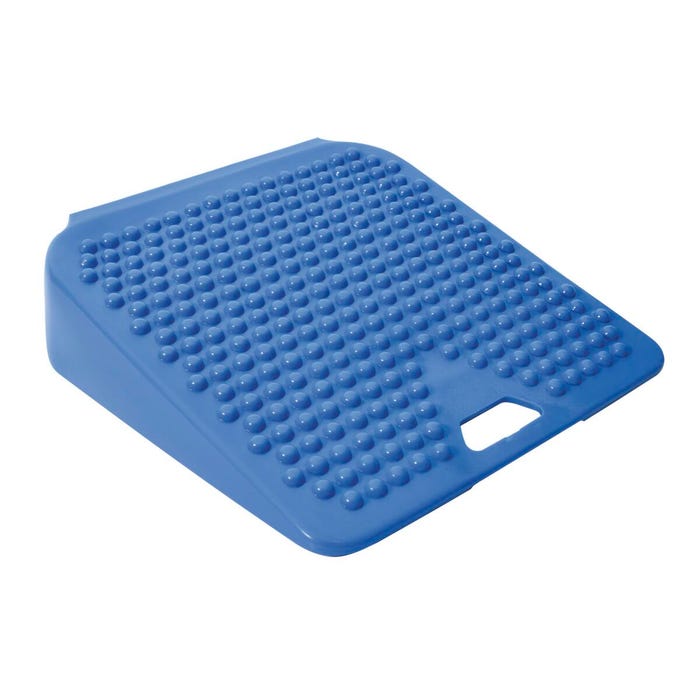 Gymnic Movin Sit Inflatable Wedge Seat, 10 L x 10 W Inches, PVC Vinyl, Blue