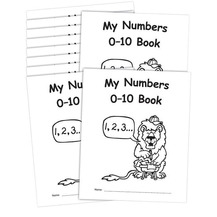 Teacher Created Resource My Own Books: My Numbers 0–10 Book, Pack of 10