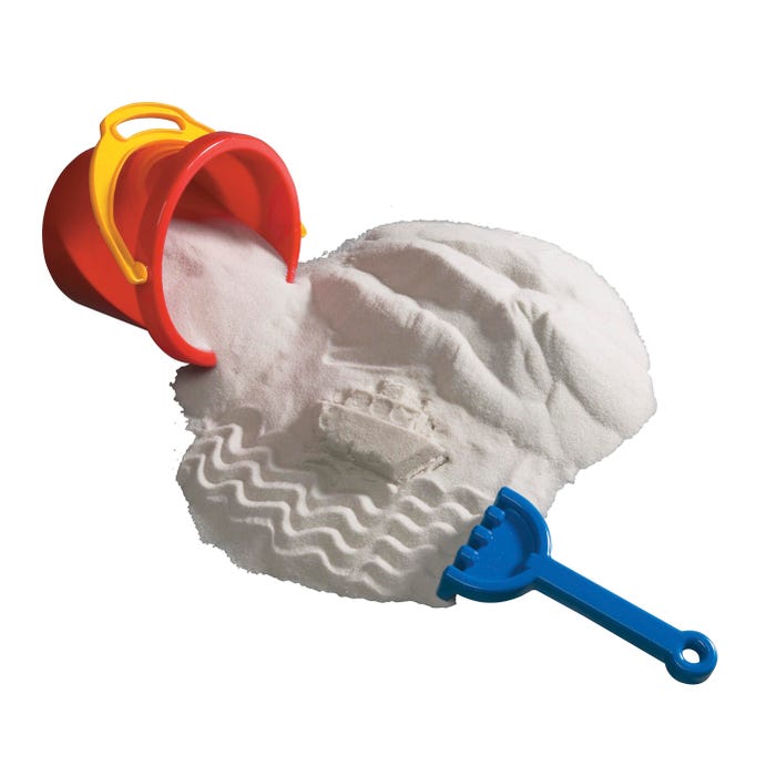 Sandtastik Sparkling Play Sand, 25 Pounds, White
