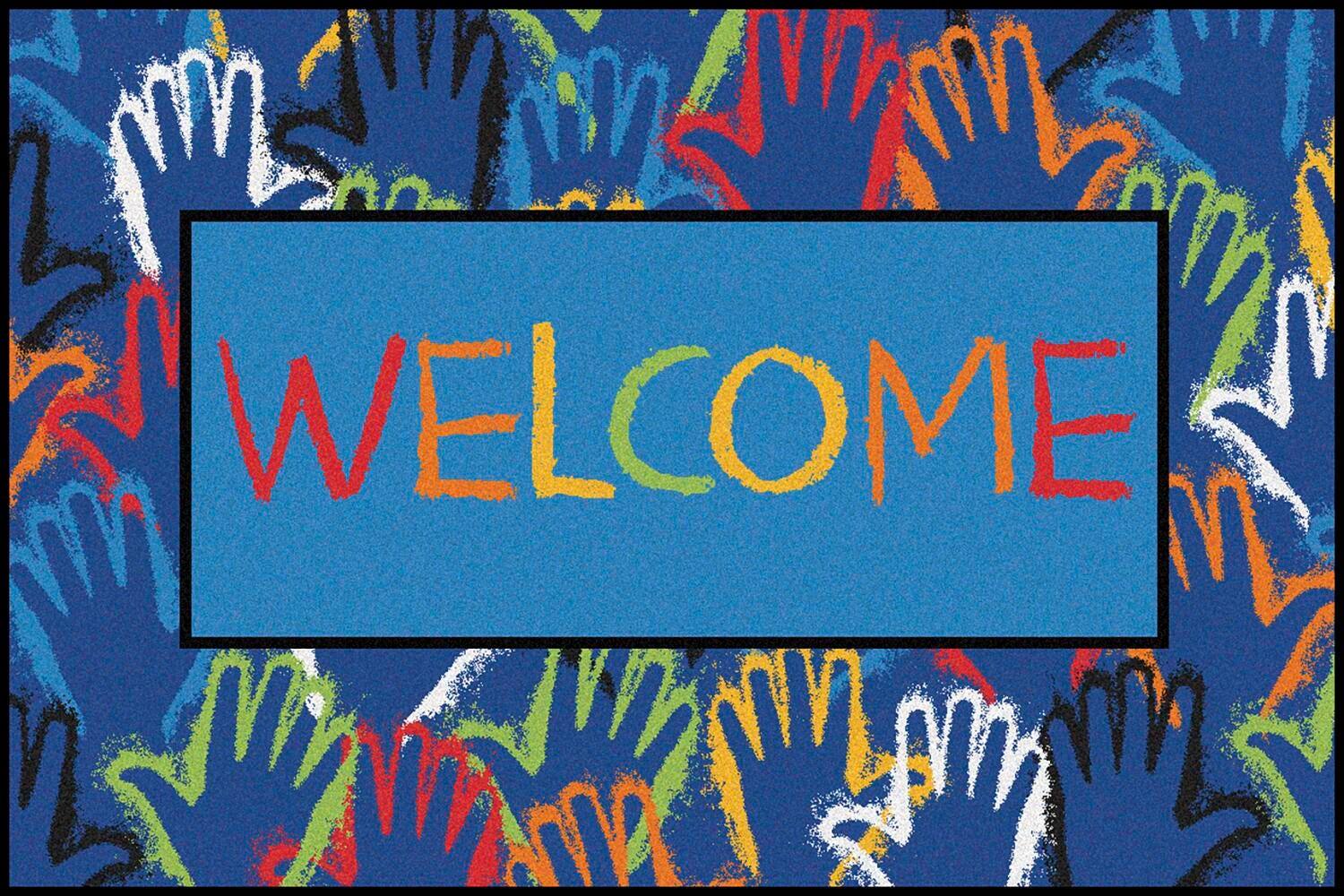 Carpets for Kids KID$Value Hands Together Carpet, Rectangle 4002435