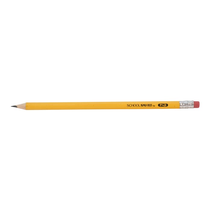 School Smart No 2 Pencils, Pre-Sharpened, Hexagonal with Latex-Free Erasers, Pack of 144