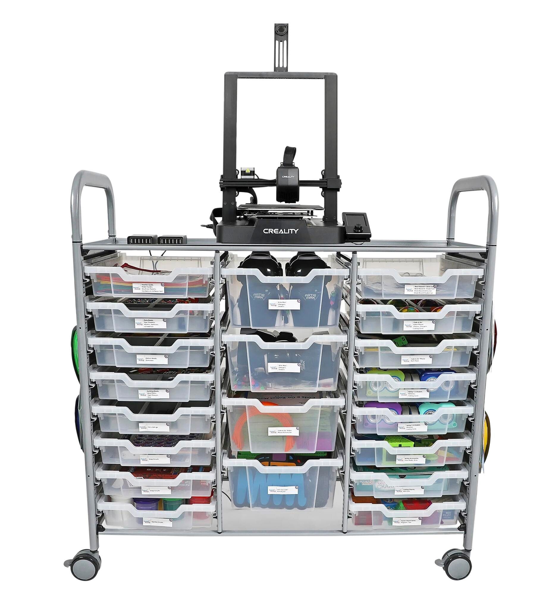 Image for Hand2Mind Hands-On Coding and Robotics Cart, STEM Lab, Grades K to 5 from School Specialty