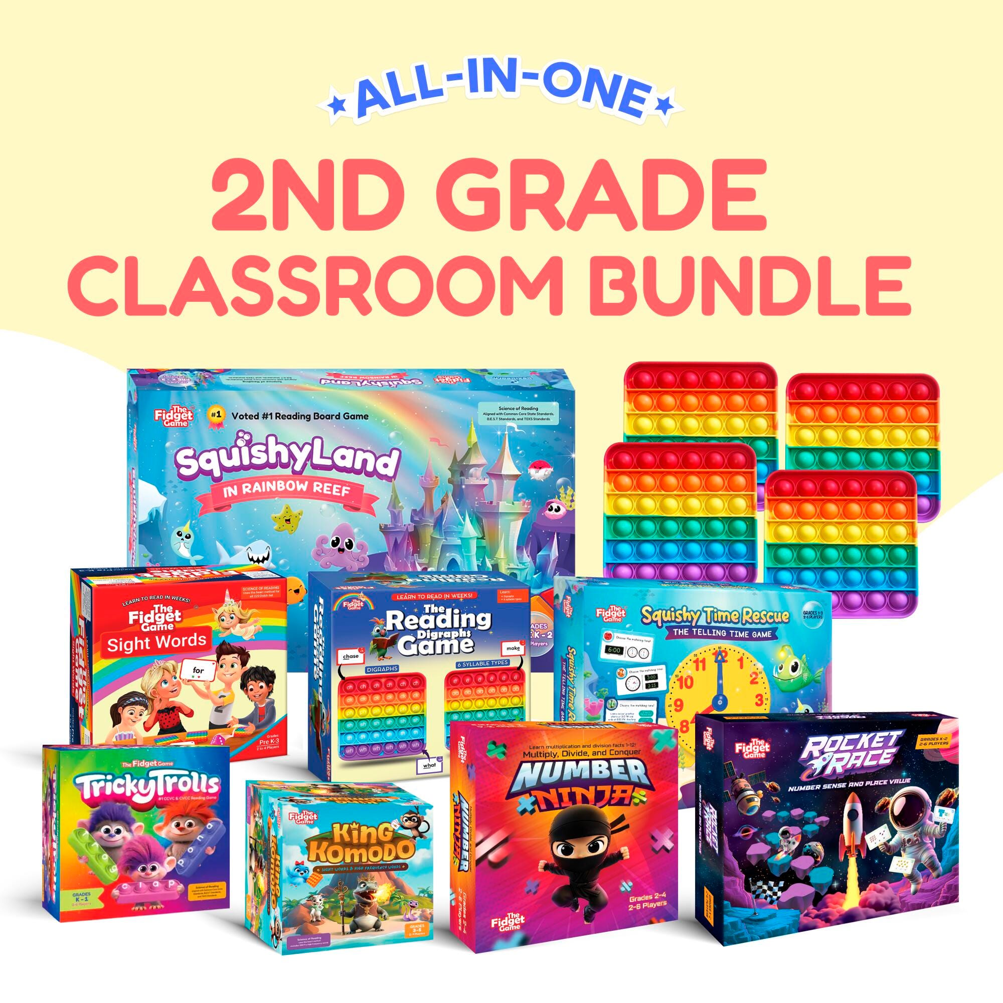 The Fidget Game 2nd Grade Classroom Bundle 2163019