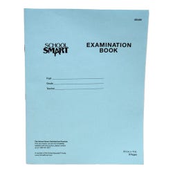 School Smart Examination Blue Books, 8-1/2 x 11 Inches, 8 Pages, Pack of 100 085466