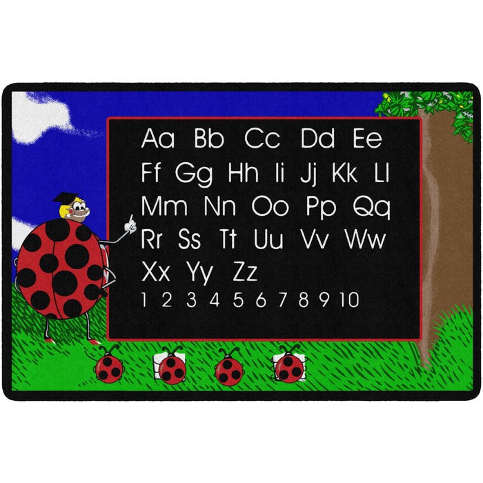 Flagship Carpets Ladybug Carpet, Rectangle