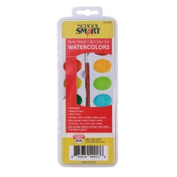 School Smart Watercolor Paint, Assorted 16 Color Pan 2134765
