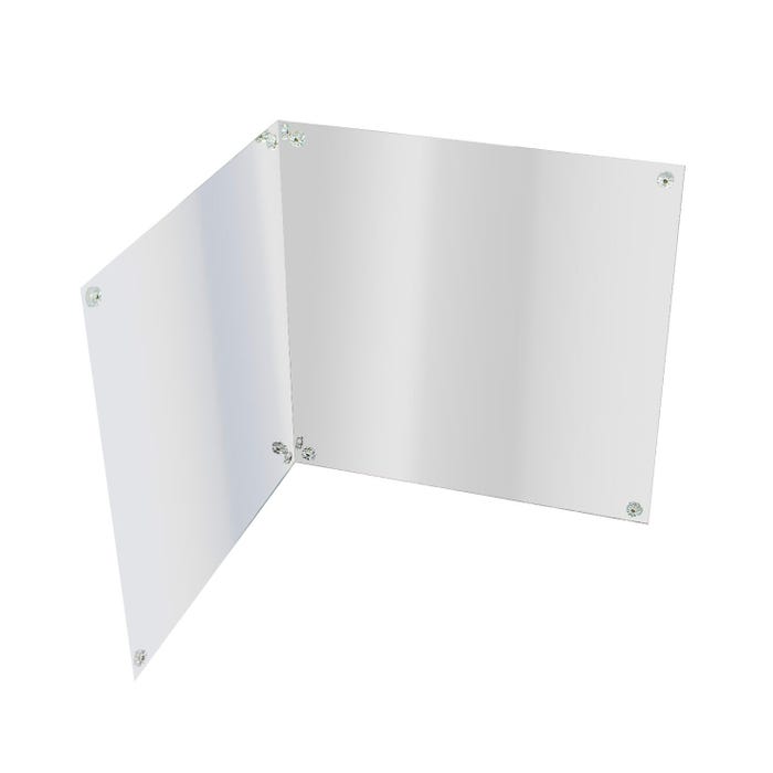 Childcraft Acrylic Wall Mirrors, 23-3/4 x 23-3/4 Inches, Set of 2