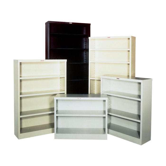 KC Bin Steel Bookcase, 5 Shelves