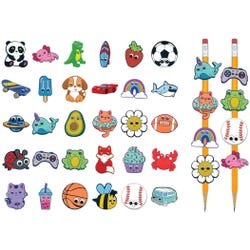 Teacher Created Resources Pencil Charms, Assorted Designs, Pack of 60