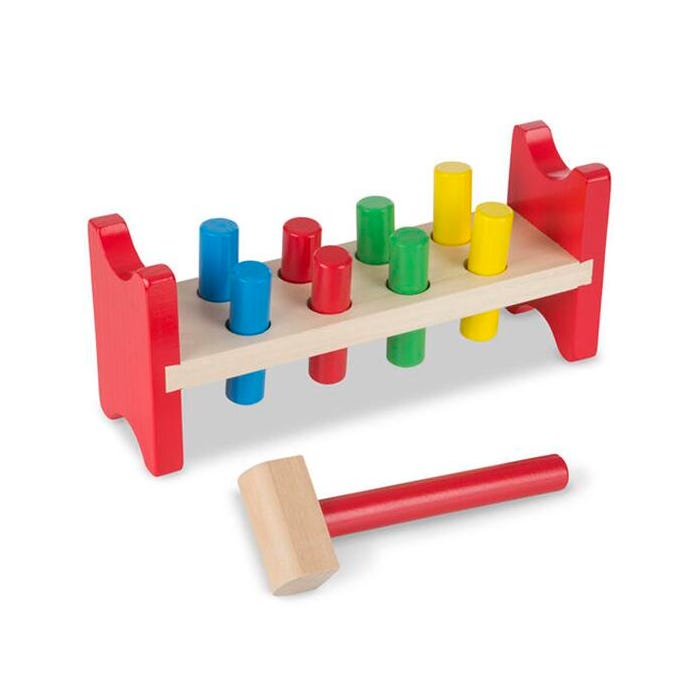 Wooden Pound A Peg Bench1