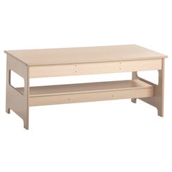 Image for Childcraft Out2Grow Outdoor Oak Poly Table, 48 x 24 x 20 Inches from School Specialty