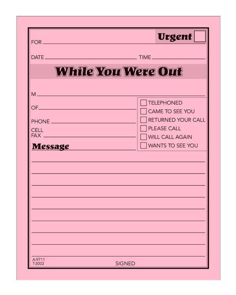 Message Pads - Message Books