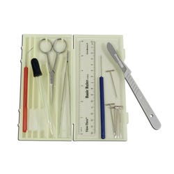 DR Instruments Elementary Dissection Kit, Plastic Case and 13 Pieces, Item Number 1292834