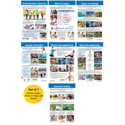 Image for Sportime Exercise Facts Bulletin Board Charts, Set of 7, Grades 5 to 12 from School Specialty