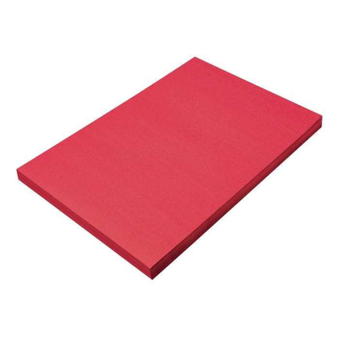 Prang Medium Weight Construction Paper, 12 x 18 Inches, Holiday Red, 100 Sheets